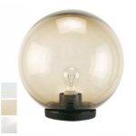 GLOBO ESTERNI cm 25             TRASPARENTE VELAMP SPH255 LAMPADE STATICHE             F VELAMP