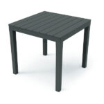 TAVOLO RESINA BALI ANTRACITE       78x78 PROGARDEN TBL028AN ARREDO GIARDINO PROGARDEN    C