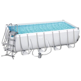 PISCINA RETT. STEEL FILTRO 2E  488x244 h 122 BESTW 56670 PISCINE FUORI TERRA BESTWAY  C BESTWAY