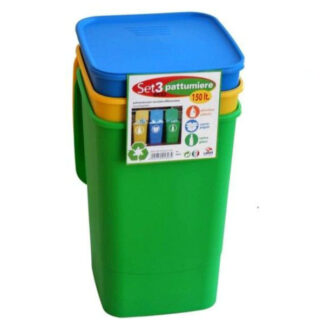 PATTUMIERA DIFFERENZIATA ECO SMART Pz 3 l 50  LEGA 0408X3 PATTUMIERE DIFFERENZIATE     C LEGA