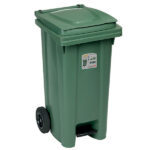 BIDONE QUADRO PEDALE VERDE          l 120 STEFANPL 25701 PATTUMIERE DIFFERENZIATE     C STEFANPLAST