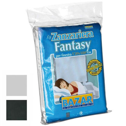 ZANZARIERA VELCRO FANTASY 150x180 NERA       MEDAL BF002 RETE ZANZARIERA              F MEDAL