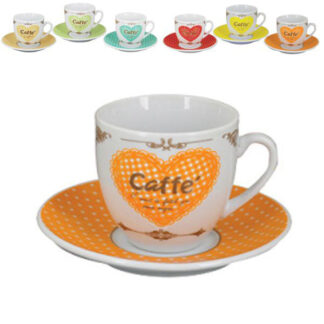 TAZZA CAFFE COUNTRY                   Pz.6 BORELLA 22385 TAZZE CERAMICA               C BORELLA