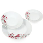 SERVIZIO PIATTI PORCELLANA PESCO        Pz 18 XTRA 136918B G456 PIATTI PORCELLANA            C XTRA