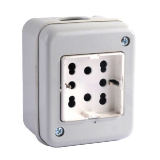 PRESA BIPASSO+SCHUKO ESTERNA DOPPIA FG12309.P DEVIATORI E PRESE ESTERNI    F FAEGAE