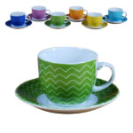 TAZZA CAFFE MARTINA                   Pz.6 BORELLA 24215 TAZZE CERAMICA               C BORELLA