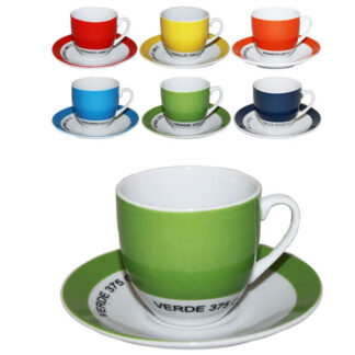 TAZZA CAFFE PROVENZALE                Pz.6 BORELLA 24153 TAZZE CERAMICA               C BORELLA