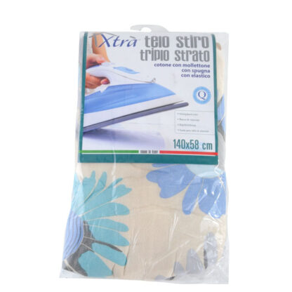 TELO ASSE STIRO TRIPLO STRATO ELASTICO 140x58 XTRA 535 TELI ASSE STIRO              C XTRA