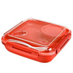 CONTENITORE MERENDA MICROONDE    20x20 h 6,5 ROTHO 1009302792 CONTENITORI PLASTICA         C ROTHO