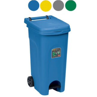 BIDONE URBAN QUADRO PEDALE BLU       l 80 STEFANPL 25602 PATTUMIERE DIFFERENZIATE     C STEFANPLAST