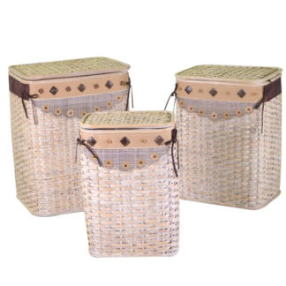 CESTONE RATTAN RETTANGOLARE NANDO         Set Pz.3 1920810000 CESTE VIMINI                 C VACCHETTI