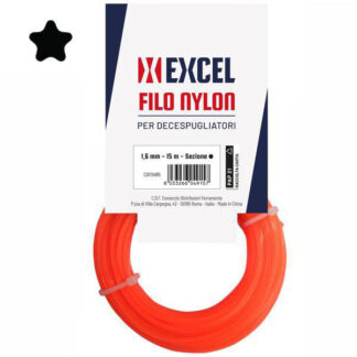 FILO NYLON PENTAGONO       mm 2,0 m 15 EXCEL 09376  DECESPUGLIATORI E ACCESSORI  F EXCEL