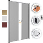 ZANZARIERA BAZAR MARRONE  250 320 LAT.2 ANTE MEDAL BLR2532R6 RETE ZANZARIERA              F MEDAL