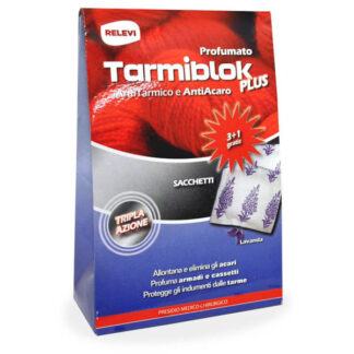 ANTITARME TARMIBLOK LAVANDA BUSTINE   Pz  4 RELEVI 2222 PROFUMATORI CASSETTI/ARMADI  C RELEVI