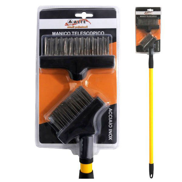 SPAZZOLONE ACCIAIO INOX CON MANICO ALTE 09461 SPAZZOLONI INDUSTRIALI F ALTE