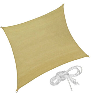 VELA OMBREGGIANTE BEIGE QUADRA    3x3   TREX 08586  VELE OMBREGGIANTI            C TREX