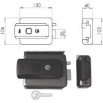 ELETTROSERRATURA APP.FERRO UNIVERSALE  52N515 ISEO 52N515 ISEO ELETTROSERRATURE APPL.  S ISEO