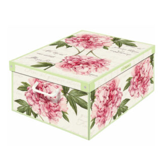 SCATOLA COMPONIBILE PEONIE    39x50 h 24 LAVATELLI 660PEONIE SCATOLE GUARDAROBA           C LAVATELLI