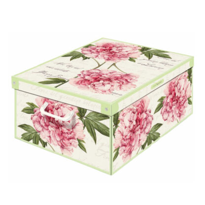SCATOLA COMPONIBILE PEONIE    39x50 h 24 LAVATELLI 660PEONIE SCATOLE GUARDAROBA           C LAVATELLI