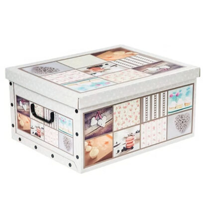 SCATOLA COMPONIBILE         cm 50x40 h 25 TENDENZE 0151 SCATOLE GUARDAROBA           C TENDENZE