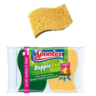 SPUGNA FIBRA VERDE DOPPIO USO         Pz 2 SPONTEX 19600384 SPUGNE                       C SPONTEX