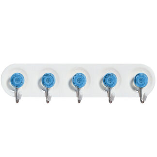 GANCIO STROFINACCI 5P ACCIAIO cm 18,5x4,5 ELIPLAST 104/1 GANCI CASA                   C ELIPLAST