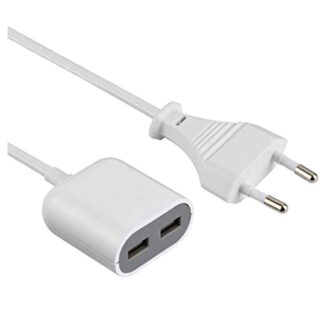CARICABATTERIE 2 USB PROLUNGA          ELECTRALINE 500342 SPINE E ADATTATORI TELEFONO  F ELECTRALINE