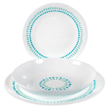 SERVIZIO PIATTI VETRO MEDITERRANEO  Pz 18 BORMIOLI 460641SBA021150 PIATTI VETRO                 C BORMIOLI ROCCO
