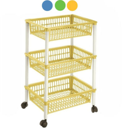 CARRELLO P.3 MITO AZZURRO cm 40x29 h 62 TONTARELLI 8071265-788 CARRELLI DOMESTICI           C TONTARELLI