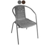 POLTRONA WOOD GRIGIA                   VETTE 09628 203001-01 GREY ARREDO GIARDINO FERRO        C VETTE