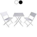 SET BALCONE FOLD NERO                  VETTE 09632 203004 SET BLACK ARREDO GIARDINO FERRO        C VETTE