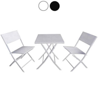 SET BALCONE FOLD BIANCO                VETTE 09631 203004 SET WHITE ARREDO GIARDINO FERRO        C VETTE