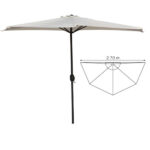 OMBRELLONE ALLUMINIO PARETE    270x135 VETTE 09640 DLY-B008 OMBRELLONI METALLO           C VETTE