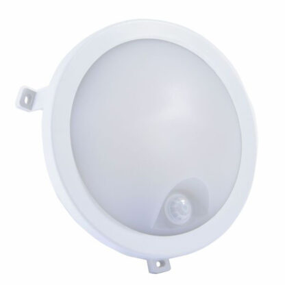 PLAFONIERA TONDA BIANCA LED cm 18,7         VELAMP UBLO-XIR LAMPADE STATICHE             F VELAMP