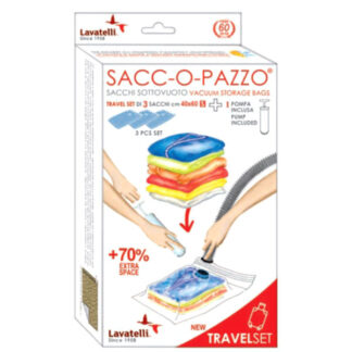 SACCO ABITI SOTTOVUOTO POMPA Pz 3 40x 60 LAVATELLI 511 CUSTODIE ABITI               C LAVATELLI