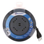 AVVOLGICAVO m  5 3x1,5 4x2PT 2xUSB UFO ELECTRALINE 49024 AVVOLGICAVI E PROLUNGHE      F ELECTRALINE