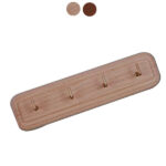 GANCIO STROFINACCI 4P NOCE SCURO cm 18,0x5,0 JUMBO 54/B1NS GANCI CASA                   C JUMBO