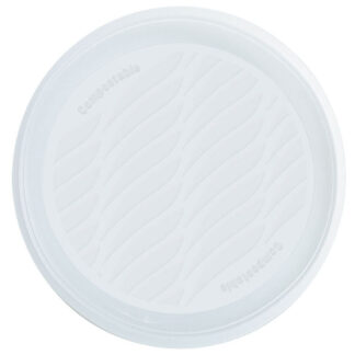 PIATTO PIANO BIANCO             Pz 15 NATURAL BIBO 5521840 MONOUSO PLASTICA             C NATURAL BIBO