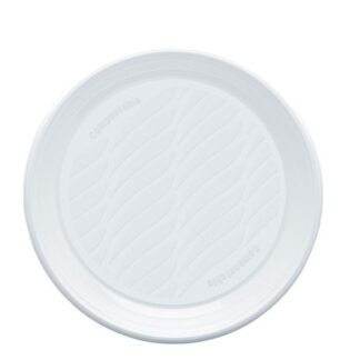 PIATTO DESSERT BIANCO           Pz 20 NATURAL BIBO 5546935 MONOUSO PLASTICA             C NATURAL BIBO