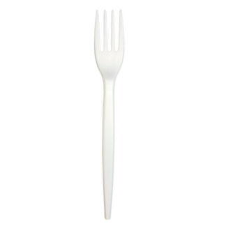 FORCHETTA BIANCO                Pz 15 NATURAL BIBO 6641790 MONOUSO PLASTICA             C NATURAL BIBO