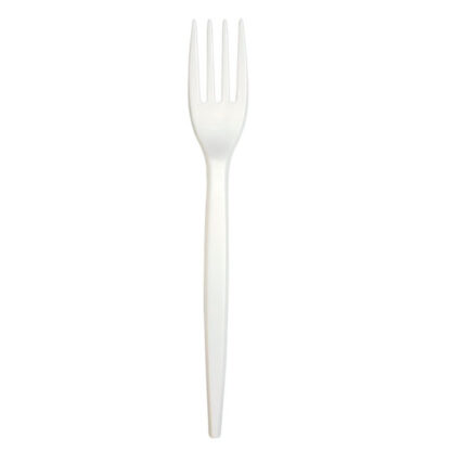 FORCHETTA BIANCO                Pz 15 NATURAL BIBO 6641790 MONOUSO PLASTICA             C NATURAL BIBO