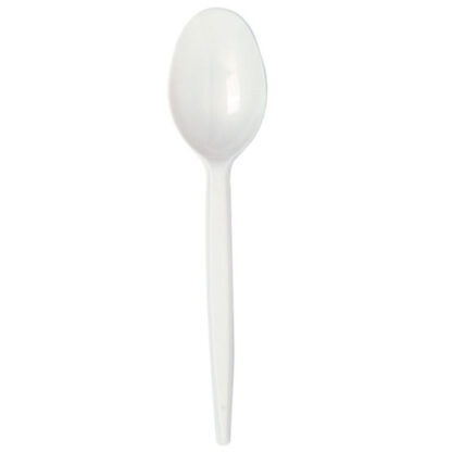 CUCCHIAIO BIANCO                Pz 50 NATURAL BIBO 6650730 MONOUSO PLASTICA             C NATURAL BIBO