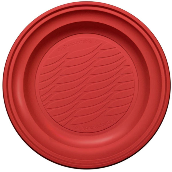 PIATTO FONDO ROSSO Pz 20 NATURAL BIBO 5586901 MONOUSO PLASTICA C NATURAL BIBO