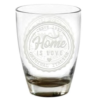 BICCHIERE FONTE ACQUA HOME LOVE  cc 310 Pz 3 CERVE M86650 BICCHIERI VETRO CERVE        C CERVE