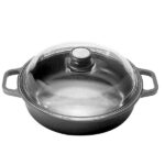 TEGAME 2 MANICI C/COPERCH. cm 32 EXTRABLACK RISOLI 00099EB/32PN PENTOLE RISOLI'              C RISOLI