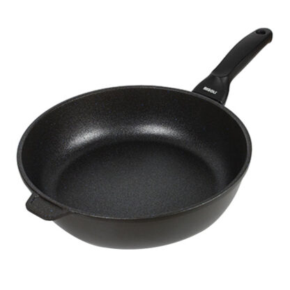 PADELLA ALTA               cm 24 EXTRABLACK RISOLI 00104EB/24PN PENTOLE RISOLI'              C RISOLI