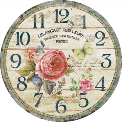 OROLOGIO MURO FLEURS              cm 30 XTRA 09993 KL1133 - M2188 OROLOGI SVEGLIE              C XTRA