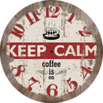 OROLOGIO MURO KEEP CALM           cm 30 XTRA 09995 KL1135 - M2188 OROLOGI SVEGLIE              C XTRA