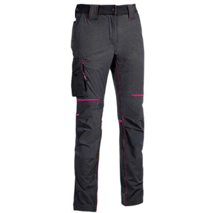 PANTALONE GREY FUCSIA M               WORLD UPOWER FU189GF-M INDUMENTI LAVORO             F UPOWER