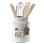 PORTAUTENSILI BARATTOLO cm 12 h 15 Pz 5 UTILISSIMI 784866 BARATTOLI PORTAUTENSILI      C UTILISSIMI